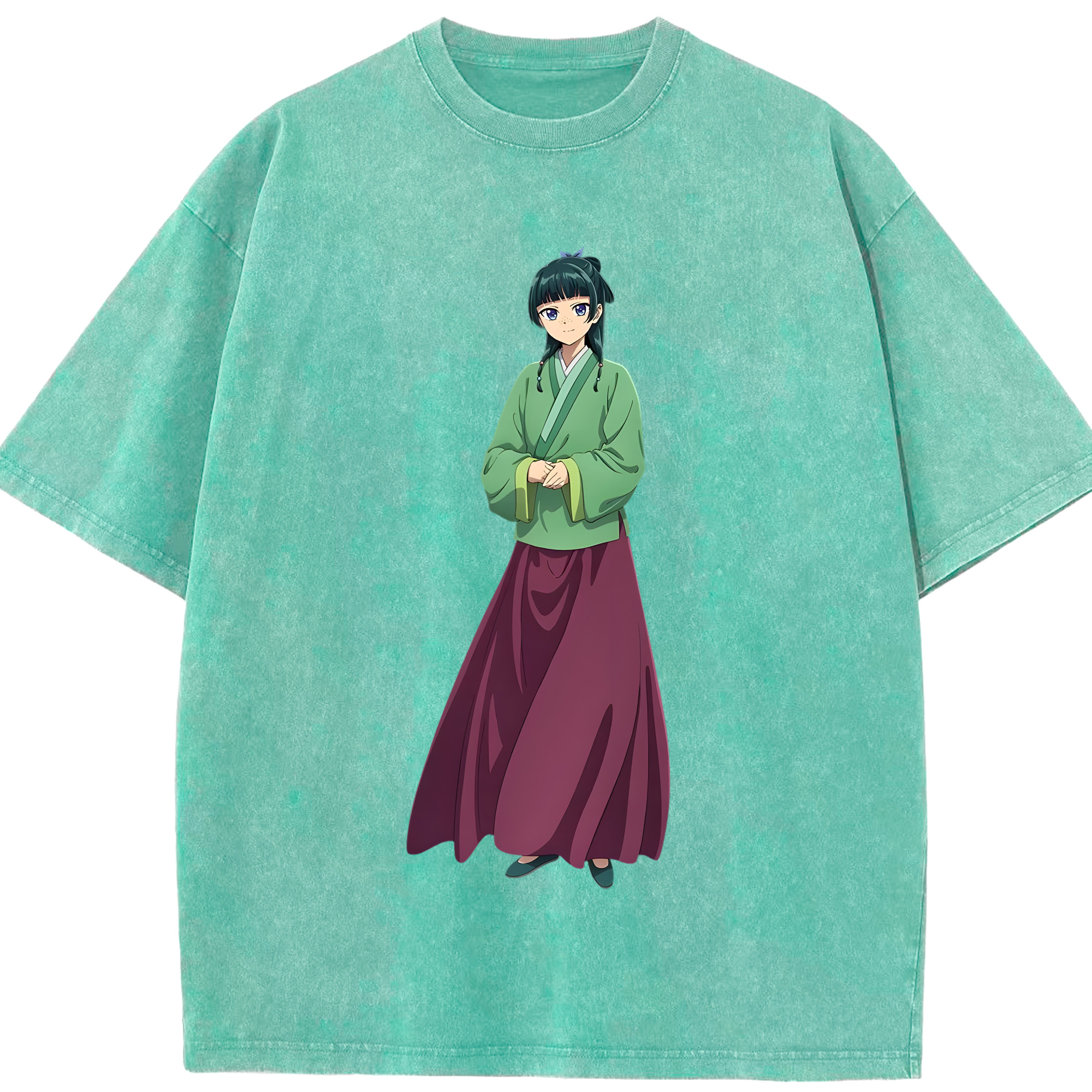 （画像用） 薬屋のひとりごと The Apothecary Diaries 綿100% ヴィンテージ風 半袖Tシャツ（フロントプリント）